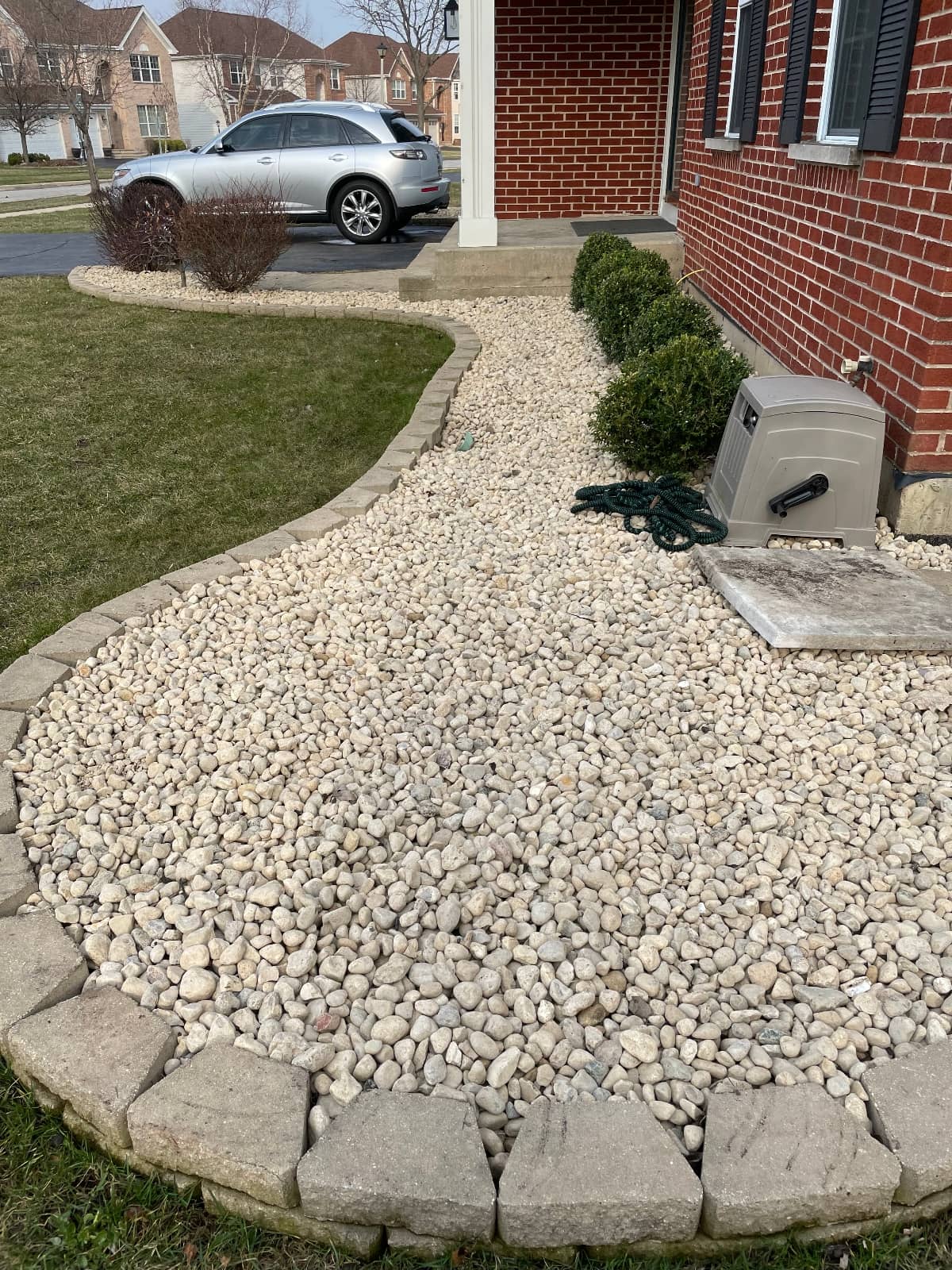 river rock hardscaping